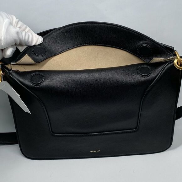 WANDLER Penelope Leather Shoulder Bag - Picture 12 of 14